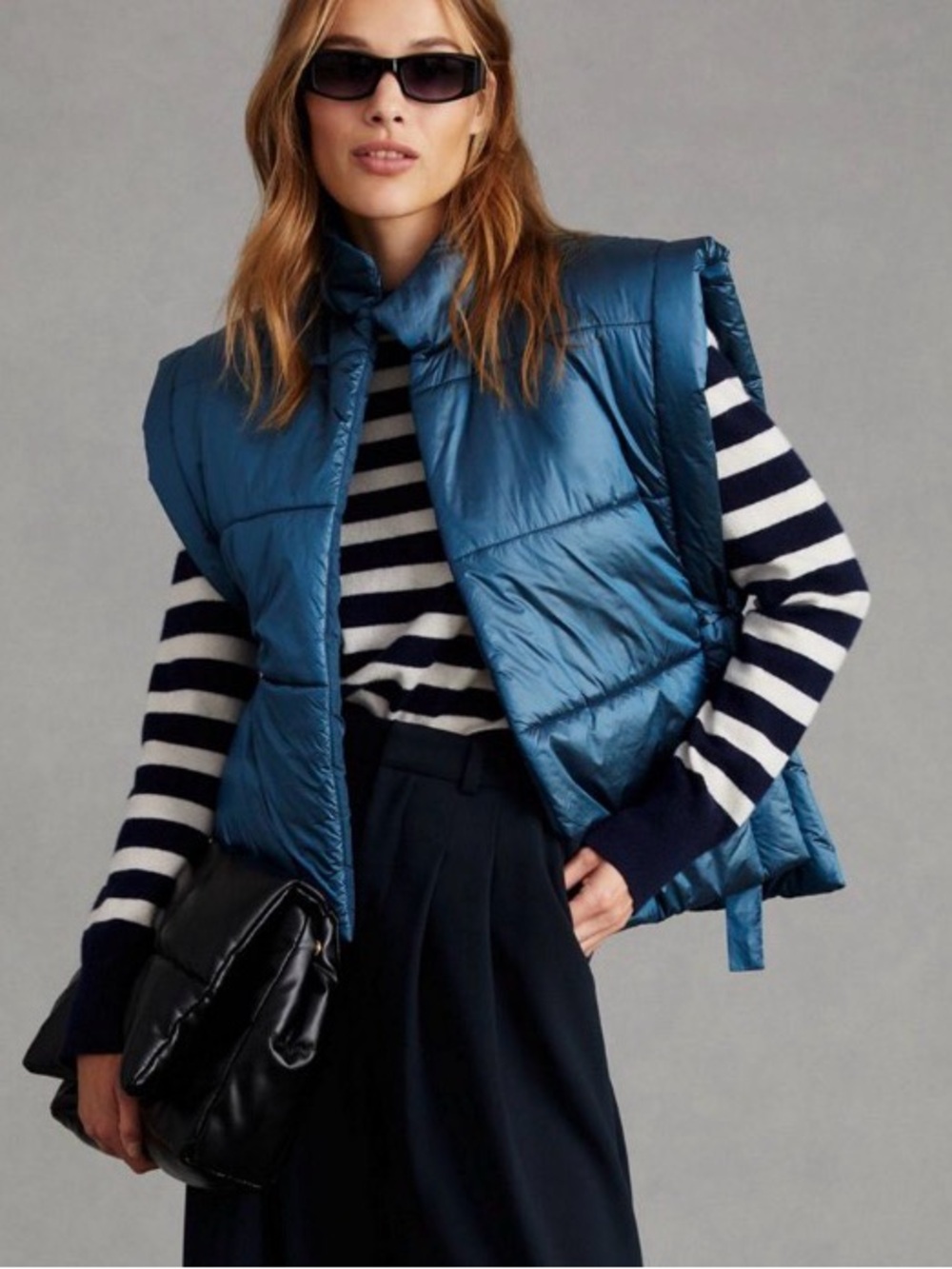 Anthropolgoe Quilted Sleeveless Puffer Vest OS